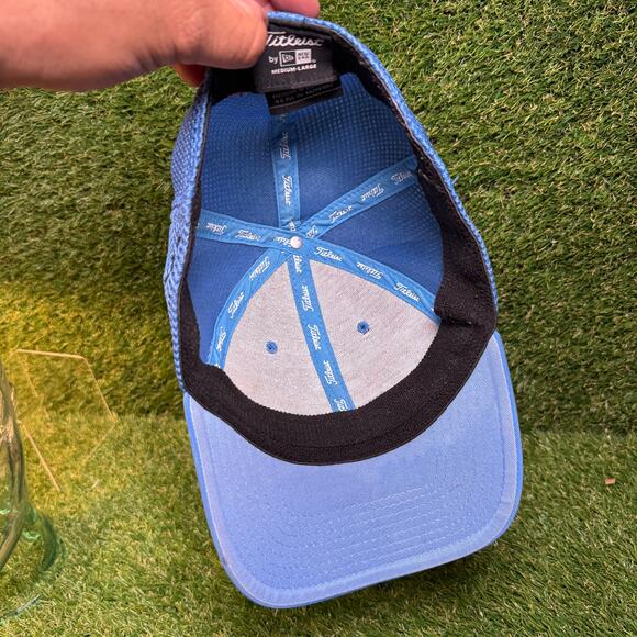 New Era Titleist FJ Blue Baseball Cap Sz Medium/Large - Picture 6 of 8